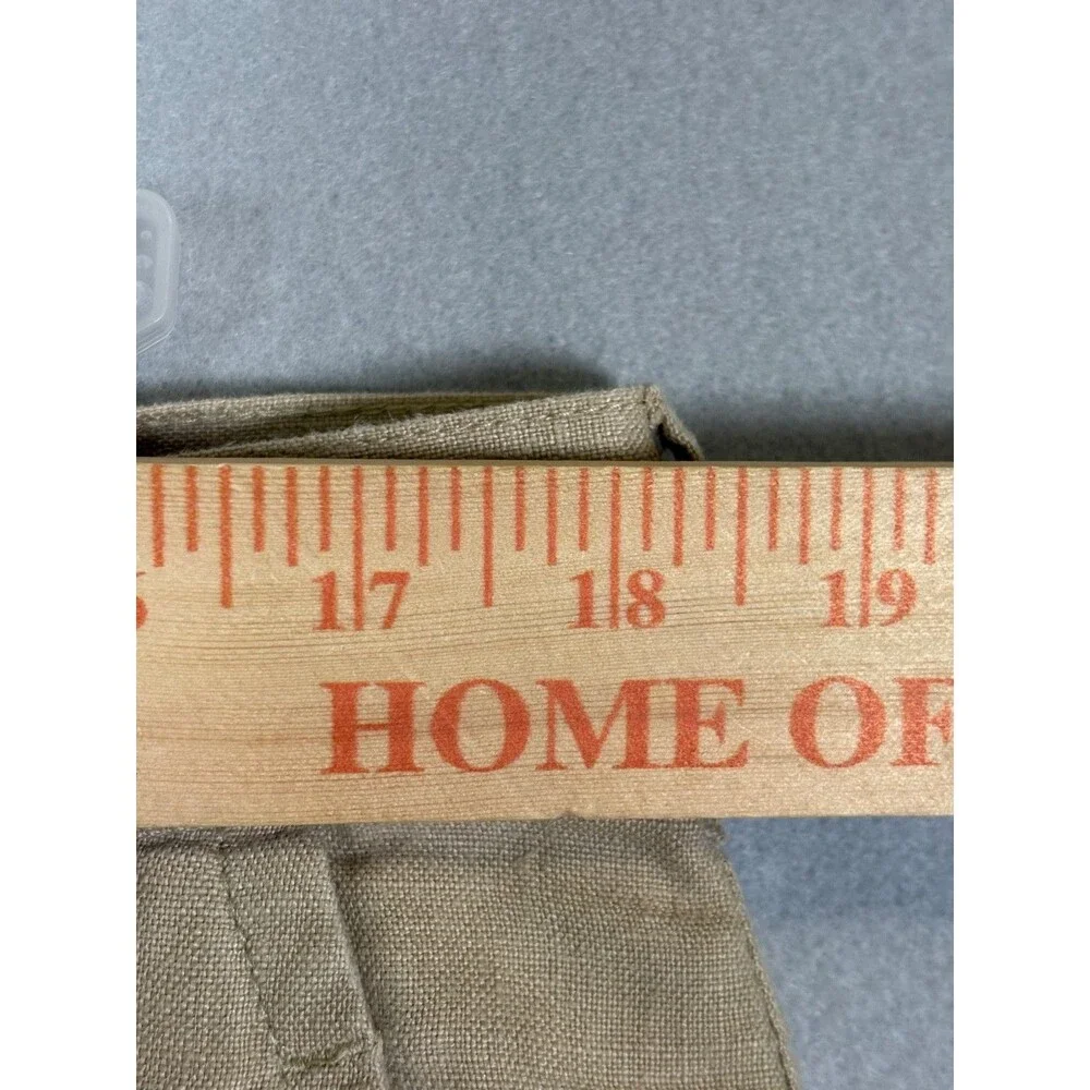 Jos. A. Bank Linen Pants Mens 36x30 Tan Flat Front Straight Leg Casual Summer